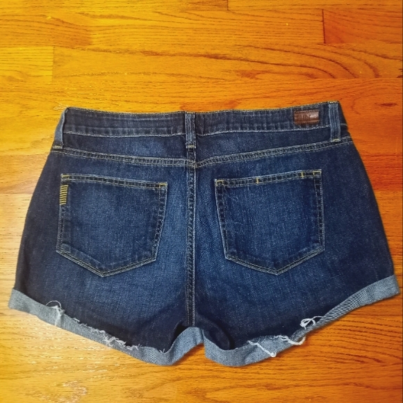 PAIGE Jimmy Jimmy distressed womens cuffed denim jean shorts Size 28 - Picture 4 of 8